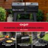 Char-Griller CG30282925 FlexFuel Black Natural Gas and Charcoal Combo Grill