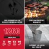 Char-Griller CG30282925 FlexFuel Black Natural Gas and Charcoal Combo Grill