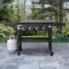 Char-Griller E8936 Flat Iron 4-Burner Liquid Propane Flat Top Grill