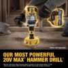 DEWALT DCD1007B XR 1/2-in 20-volt Max Variable Brushless Cordless Hammer Drill (Charger Not Included)