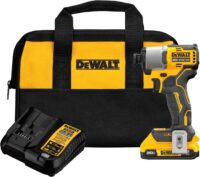 DEWALT DCF840D1 20-volt Max 1/4-in Brushless Cordless Impact Driver (Battery and Charger Included with Soft Bag)