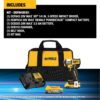 DEWALT DCF845D1E1 XR 20-volt Max 1/4-in Brushless Cordless Impact Driver (Battery and Charger Included with Soft Bag)