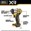 DEWALT DCF845D1E1 XR 20-volt Max 1/4-in Brushless Cordless Impact Driver (Battery and Charger Included with Soft Bag)