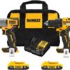 DEWALT DCK227D2 20V MAX 2-Tool Brushless Power Tool Combo Kit with Soft Case (2-Batteries and Charger Included)