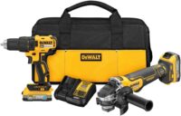 DEWALT DCK231E2 20V MAX Drill And Grinder Kit, Power Tool Set, 2 Batteries and Charger Included