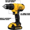 DEWALT DCK444C2 4-Tool 20-Volt Max Power Tool Combo Kit with Soft Case (2-Batteries and charger Included)