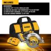 DEWALT DCS590WW1 XR 20-volt Max 7-1/4-in Brushless Cordless Circular Saw Kit (Battery & Charger Included)