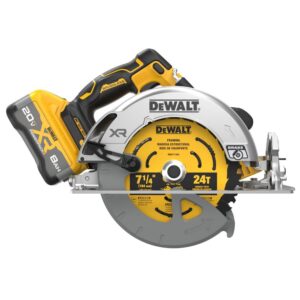 DEWALT DCS590WW1 XR 20-volt Max 7-1/4-in Brushless Cordless Circular Saw Kit (Battery & Charger Included)