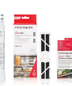 Frigidaire FRIGCOMBO8 Push-In Refrigerator Water Filter and Air Filter/Produce Keeper (2-Count) 4-Pack