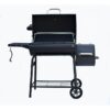 Master Forge CBC23032L 1010-Sq in Black Powder Coated Horizontal Charcoal Smoker