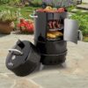 Master Forge CBS24032L 564-Sq in Black Vertical Charcoal Smoker