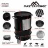Master Forge CBS24032L 564-Sq in Black Vertical Charcoal Smoker