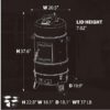 Master Forge CBS24032L 564-Sq in Black Vertical Charcoal Smoker