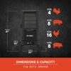 Masterbuilt MB20070924 Wifi 710-Sq in Black Smart Electric Smoker