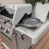 Monument M405BZ Mesa Stainless Steel 5-Burner Infrared Liquid Propane Gas Grill with 1 Side Burner