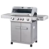 Monument M405BZ Mesa Stainless Steel 5-Burner Infrared Liquid Propane Gas Grill with 1 Side Burner