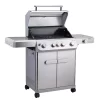 Monument M405BZ Mesa Stainless Steel 5-Burner Infrared Liquid Propane Gas Grill with 1 Side Burner