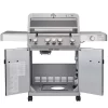 Monument M405BZ Mesa Stainless Steel 5-Burner Infrared Liquid Propane Gas Grill with 1 Side Burner