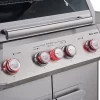 Monument M405BZ Mesa Stainless Steel 5-Burner Infrared Liquid Propane Gas Grill with 1 Side Burner