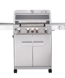 Monument M405BZ Mesa Stainless Steel 5-Burner Infrared Liquid Propane Gas Grill with 1 Side Burner