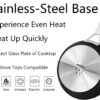 MsMk 11 Inch Nonstick Frying Pan，Titanium and Ceramic Nonstick Large Skillet Pan, PFOA Free, Non-Toxic
