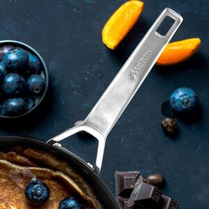 MsMk 11 Inch Nonstick Frying Pan，Titanium and Ceramic Nonstick Large Skillet Pan, PFOA Free, Non-Toxic