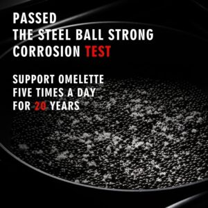 MsMk 11 Inch Nonstick Frying Pan，Titanium and Ceramic Nonstick Large Skillet Pan, PFOA Free, Non-Toxic