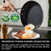 MsMk 8 inch and 10 inch Non Stick Frying Pans, Burnt also Nonstick Frying Pan Set, PFOA Free Non-Toxic, Scratch-resistant