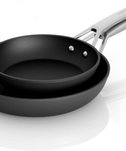 MsMk 8 inch and 10 inch Non Stick Frying Pans, Burnt also Nonstick Frying Pan Set, PFOA Free Non-Toxic