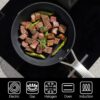 MsMk 8 inch and 10 inch Non Stick Frying Pans, Burnt also Nonstick Frying Pan Set, PFOA Free Non-Toxic, Scratch-resistant