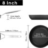 MsMk 8 inch and 10 inch Non Stick Frying Pans, Burnt also Nonstick Frying Pan Set, PFOA Free Non-Toxic, Scratch-resistant