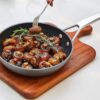 MsMk Nonstick Frying Pan, 12 InchTitanium and Diamond Non Stick Pan, Sturdy and Durable Skillet Nonstick