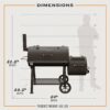Oklahoma Joe's 24203001 Highland 879-Sq in Black Horizontal Charcoal Smoker