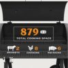 Oklahoma Joe's 24203001 Highland 879-Sq in Black Horizontal Charcoal Smoker