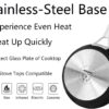 MsMk Nonstick Frying Pan, 12 1/2 Inch Titanium and Ceramic Nonstick Large Skillet Pan, Sturdy and Durable Skillet Nonstick