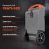 Camco 39000 Rhino 15-Gallon Portable Camper/RV Tote Tank - Features Large Heavy-Duty No-Flat Wheels & Low Drain Hole Camco 39000 Rhino 15-Gallon Portable Camper/RV Tote Tank - Features Large Heavy-Duty No-Flat Wheels & Low Drain Hole