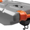 Camco 39004 Rhino 28-Gallon Portable Camper/RV Tote Tank - Features Large Heavy-Duty No-Flat Wheels & Built-In Gate Valve