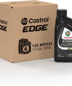 Castrol Edge 10W-40 Advanced Full Synthetic Motor Oil, 1 Quart, Pack of 6