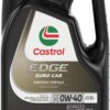 Castrol Edge Euro 0W-40 A3/B4 Advanced Full Synthetic Motor Oil, 5 Quarts