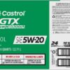 Castrol GTX High Mileage 5W-20 Synthetic Blend Motor Oil, 6 Gallon Enviro-Pack