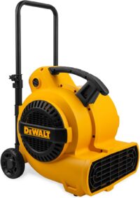 DEWALT DXAM2818 3/4 HP Air Mover, 3 Speed MAX 1800 CFM Floor Fan, Portable Utility Blower Fan