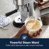 De'Longhi EC885M Dedica Arte Espresso Machine with Manual Milk Frother for Espresso, Capuccino, Latte, 35 Ounce Water Tank, Silver De'Longhi EC885M Dedica Arte Espresso Machine with Manual Milk Frother for Espresso, Capuccino, Latte, 35 Ounce Water Tank, Silver