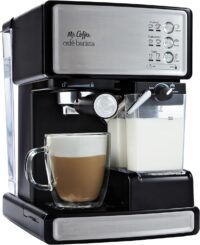 Mr. Coffee EM5000 Espresso and Cappuccino Machine, Stainless Steel, Programmable Coffee Maker with Automatic Milk Frother