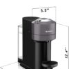 Nespresso ENV120GYAE Vertuo Next Coffee and Espresso Machine by De'Longhi with Milk Frother, 8 ounces, Dark Grey