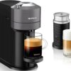 Nespresso ENV120GYAE Vertuo Next Coffee and Espresso Machine by De'Longhi with Milk Frother, 8 ounces, Dark Grey