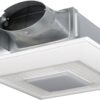 Panasonic FV-0510VSL1 WhisperValue DC Ventilation Fan - Energy-Saving Bathroom Fan with LED Light - 50-80-100 CFM