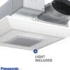 Panasonic FV-0510VSL1 WhisperValue DC Ventilation Fan - Energy-Saving Bathroom Fan with LED Light - 50-80-100 CFM