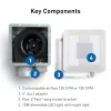 Panasonic RG-C1315LA WhisperChoice DC 0.3-Sones 150.0-CFM White Lighted Bathroom ventilator fan (ENERGY STAR Certified)