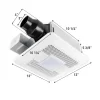 Panasonic RG-R811LA WhisperRemodel DC 0.8-Sones 110-CFM White Lighted Bathroom ventilator fan (ENERGY STAR Certified)