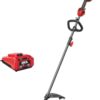 SKIL PLT1500C-10 Multi System 40-volt 16-in Straight Shaft Attachment Capable Battery String Trimmer 4 Ah (Battery and Charger Included)